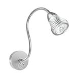 Led Wall Lamp Sunsbell 3W Gooseneck Wall Sconces Aluminum LED Light Spotlight with On/Off Switch (Cool White)