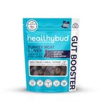 healthybud Turkey Liver Dog Probiotic Chews for Gut Health - Healthy Sensitive Stomach Puppy Treats and Food Toppers with Prebiotic, Fiber, and Digestive Enzyme Supplement for Stool Support, 14.1oz