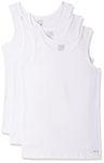 Jockey Girls Scoop Neck Sleeveless Tank Top for Girls (Pack of 3) SG02_White_11-12 Yrs