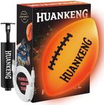 HuanKeng Glow in The Dark Football Birthday Gifts for 6 7 8 9 10 11 12 13 14 15 Year Old Boys, NO.6 Sports Outdoor Light Up Football Games for Teen Ideas, Kids Boys Toy Stuff Ages 6-15