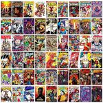 KARTMEN Pack of 54 Superhero Wall Collage Kit For Bedroom, Living room, Office - 4 x 6 Inches - Glue Dots Included