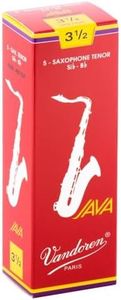 Vandoren SR2735R Tenor Sax JAVA Red Reeds Strength 3.5; Box of 5