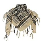 Explore Land Cotton Military Shemagh Tactical Desert Keffiyeh Scarf Wrap (Tan)