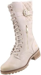 MUSTANG Femme 1435602/203 Botte mi-Mollet, Ice, 42 EU