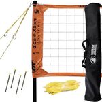 Park & Sun Sports Spectrum 2000: Portable Professional Outdoor Volleyball Net System, Orange