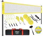 Badminton & Volleyball Combo Set - 