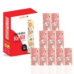 Royalkart® Lint Roller Refill Rolls, 60 Sheets in Each Roll (Pack of 10 Rolls) (Total 600 Sheets).