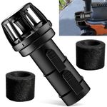 DECKMAN WS25025A VT2525 Wet/Dry Vacs Vacuum Muffler Diffuser - 2-1/2-Inch Diffuser Shop Vacuum Attachment for Most Shop Vacuums - Reduces Blown Debris and Dust - Black