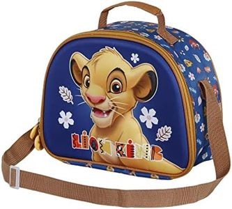 Disney Il Re Leone Little Face-Porta Merenda 3D, Blu, 25.5 x 20 cm