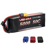 Venom 50C 3S 5000mAh 11.1 LiPO Battery with Universal Plug System