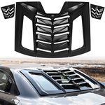 KEWISAUTO Rear & Side Window Louvers for Dodge Charger, Windshield Sunshade Cover Vent Cover for 2011-2023 Dodge Charger Accessories (Gloss Black)