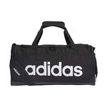 adidas Lin Duffle S Duffel - Black/Black/White, NS