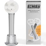 RIMAY Smile-Face Dish Wand Handle for Scrub Daddy Sponge - Soap Dispensing Cleaning Dishwand Scrub Handle Set with Holder (No Sponge Included)