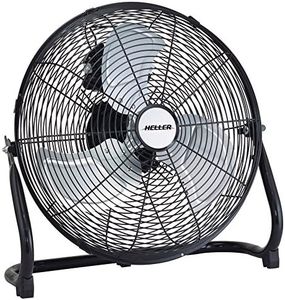 Heller 40cm Floor/Desk High Velocity Air Cooler Fan/Cooling/Circulator - Black