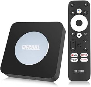 Android TV Box 11 MECOOL KM2 Plus Boitier Android TV 2G+16G avec Netflix Certifié S905X4-B 4K Streaming Media Player certifié Assistant Vocal Google Disney + Prime Vidéo WiFi 5 Dual Band LAN BT 5.0