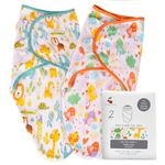 a baby cherry - Baby Swaddle Wrap for New Born || Adjustable Swaddle for New Born Baby || 100% Cotton Soft Baby Blanket for 0-6 Months - Pack of 2 (Multi-Color, 200 GSM)