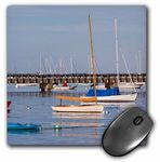 3dRose Massachusetts, Cape Cod, West End, Boats, Mouse Pad, 8" by 8" (mp_230913_1)