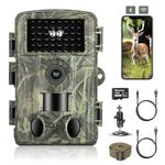 YOVOCA Trail Camera WiFi 4K 60MP, Gamera Camera with Night Vision Motion Activated 120° Wide-Angle, IP66 Waterproof Trail Cam with 2.0” HD Screen, 46pcs No Glow Infrared LEDs for Wildlife Monitoring