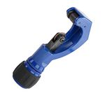 MichaelPro MP010023 Self Feeding Tube Cutter, Close Quarters Tubing Cutter, 1/8-inch to 7/8-inch (3 to 22mm), with Auto Feed Cutter Wheels, for Tight Spaces, Blue (Tube Cutter- Slim)