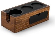 MHW-3BOMBER Espresso Tamping Station, 4 in 1 Walnut Espresso Organizer Box with Magnetic Drawer for Storage 51mm, 54mm, 58mm Espresso Tamper, Distributor, Portafilter and Espresso Accessories, CH5529