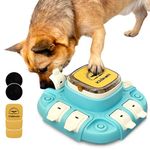 Kkiimatt Dog Slow Feeder Interactive Toy, Dog Puzzle Toy for Entertainment 2 Levels, Dog Treat Puzzle Food Dispenser for All Breeds Smart Dog, Dog Enrichment Toys for Brain Training