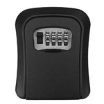 oddpod™ Combination Key Safe Box/Key Safe Lock Box Outdoor Storage Box with Code Combination Password Security Lock CH-806 (Black)