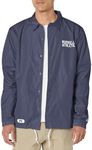 Russell Athletic Men's Logo Coaches Jacket, True Navy, 4XL Plus