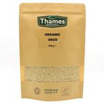 Organic Orzo (Risoni) - Certified Organic, Non-GMO, Vegan, No Additives, No Preservatives, Resealable Bag by Thames Organic 500g