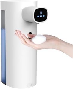interhasa! Foaming Soap Dispenser Automatic 300ml Touchless USB Rechargeable for Home Bathroom Kitchen, ABS, White