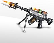 ArtCreativity Special Forces Toy Machine Gun with LEDs, Sound & Bayonet | 22" Kids' Light Up Military Assault Rifle | Cool Stand & Shoulder Strap | Batteries Included | Great Boys and Girls