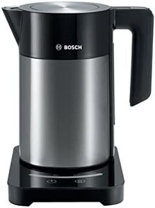 Bosch Sky TWK7203GB 7 Variable Temperature settings & KeepWarm function, Cordless Kettle, 1.7 Litres, Black/Silver