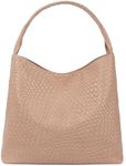 BOSTANTEN Shoulder Bag for Women Trendy Summer Hobo Handbag Purse Top-handlde Tote Bag, Apricot