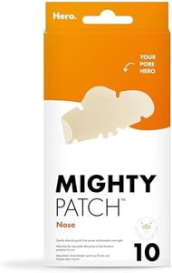 Hero Cosmetics Mighty Patch Nose, XL Hydrocolloid Spot Patches for Overnight Use, Absorb Gunk in 6 to 8 Hours, 10 Patches