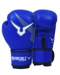 Invincible Amateur Kids Training Gloves Blue Color 6 OZ