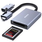 BENFEI CFexpress Card Reader 10Gbps, USB-C/USB-A 2-in-1 Type B CFexpress Adapter Compatible with Windows/Mac/Linux/Android