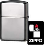 Zippo Lighter Armor Platinum Plated Windproof Brass with Exclusive Sticker 162PT