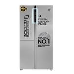 Haier 598 L 3 Star Frost Free Expert Inverter Smart Sense AI enabled 3-Door Side by Side Refrigerator (HRT-683ISU1, Inox Steel, Magic Convertible Zone, Deo Fresh Technology, 2026 Model)