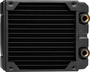 CORSAIR Hydro X Series XR5 140 mm Water Cooling Radiator (Single 140mm Fan Mounts, Premium Copper Construction, Polyurethane Coating, Integrated Fan Screw Guides) Black