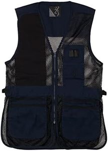 Browning Trapper Creek Mesh Shooting Vest-Navy/Black (XL)