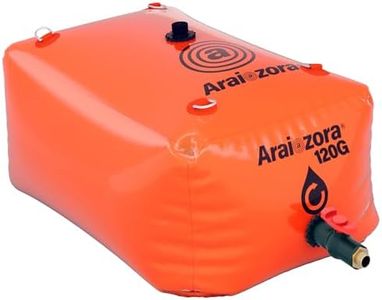 Araiozora Foldable Water Bladder Tank,120 Gal/480L Portable Large Capacity Soft Water Bag Storage Container