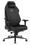 Dr Luxur Affluence Pro Xl Ergonomic Gaming Chair With Magnetic Neck Pillow,4D Swappable Magnetic Armrest,In Built Lumbar Support With Aluminium Wheelbase And Class 4 Hydraulics ( Pro Xl),Black