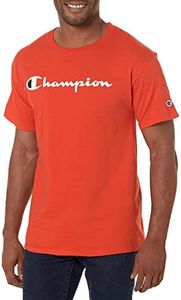 Champion Men's Classic Jersey Graphic T-Shirt, Spicy Orange, Medium