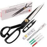 Professional Tailor Scissors 10 inch - Heavy Duty Sewing Scissors for Leather Cutting Industrial Sharp Shears Home Office Artists Students Tailors Dressmakers