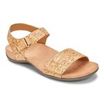 Vionic Marsala Women's Adjustable Arch Support Sandals, Gold Cork, 6