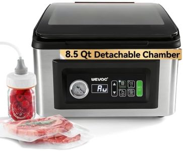 Wevac 12" Chamber Vacuum Sealer, 8.5 Qt, Auto Vacuum Sensing for Food