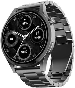 boAt Lunar Embrace with 1.51” AMOLED Display, BT Calling, Functional Crown, Metal-Built, 100+ Sports Mode, Animated Watch Faces, Built-in Games, Smart Watch for Men & Women(Steel Grey)