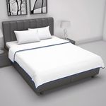 Divine Casa Cotton White Waffle Double Dohar - 220 TC Premium Soft Cotton | 205 x 220 cm | Lightweight & Breathable All-Season Blanket | Ideal for Double Bed