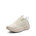 ALLSWIFIT Women's Slip On Running Walking Shoes Cushioned Lightweight Non Slip Tennis Athletic Gym Workout Cross Training Casual Sneakers,Size 8.5,Ivory,SARR034W