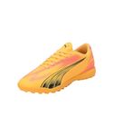 Puma Unisex Adults Ultra Play Tt Soccer Shoes, Sun Stream-Puma Black-Sunset Glow, 8 UK