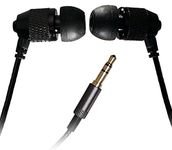 Far End Gear Short Buds - 15" Cord Stereo Earbuds with Nylon-Reinforced Cords for Clip-on Music Players